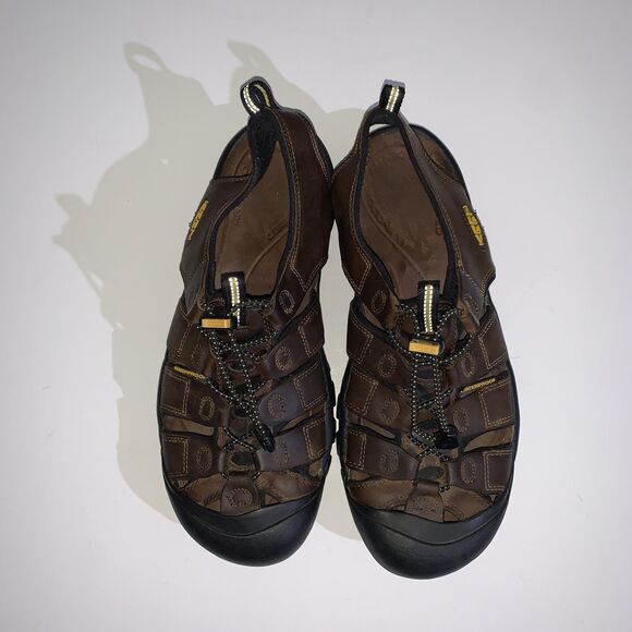 Keen Newport Leather Sandals Mens Size 11.5 Brown Closed Toe Hiking Shoes Trail main image 4